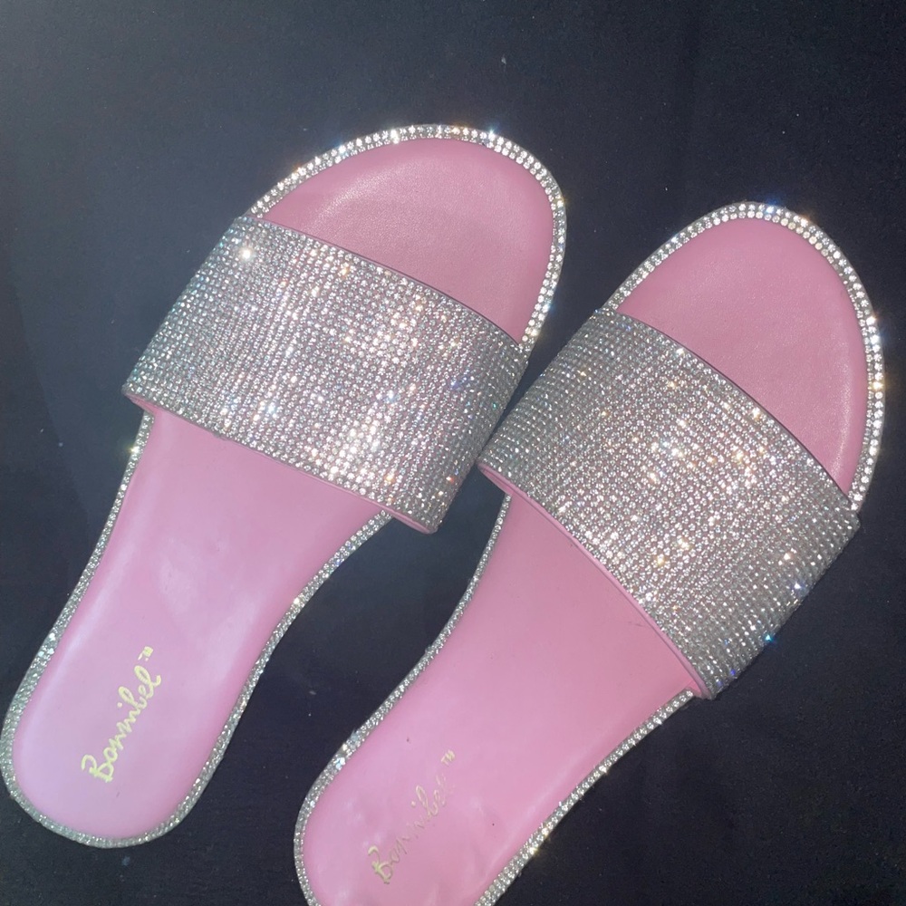 Bonnibel Sparkling Pink and Silver Sandals